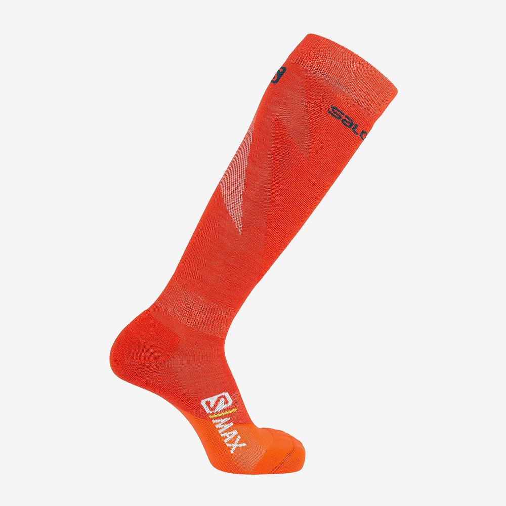 Salomon Israel S MAX M - Mens Socks - Red (TYVD-94612)